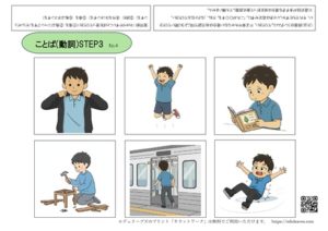 言語療法向けの動作絵