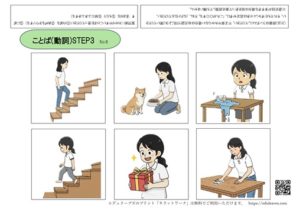 言語療法で使える動詞プリント